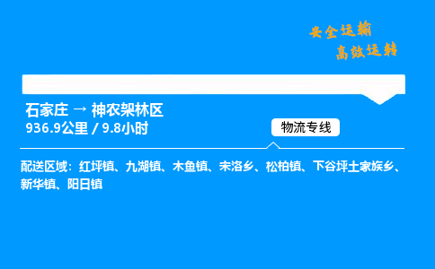 石家莊到神農(nóng)架林區(qū)物流專線-專業(yè)承攬石家莊至神農(nóng)架林區(qū)貨運(yùn)-保證時(shí)效